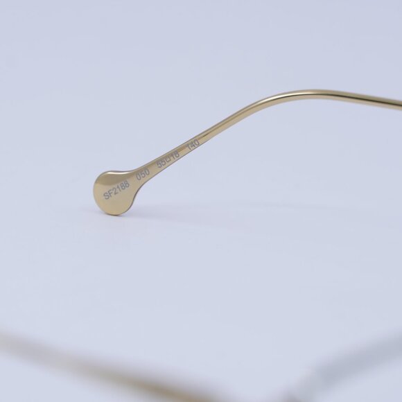 🕶️ New Salvatore Ferragamo SF2188 050 Eyeglasses - Palladium/Gold Frame 55mm - Picture 6 of 10